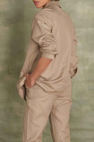 Camisa de lino - Caqui