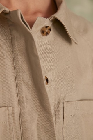 Camisa de lino - Caqui