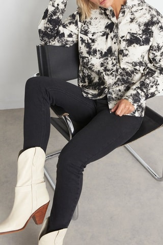 Sobrecamisa tie-dye - Negro