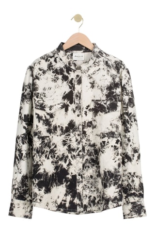 Sobrecamisa tie-dye - Negro