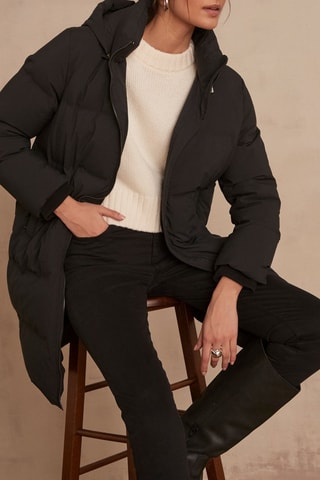 Anorak largo - Negro