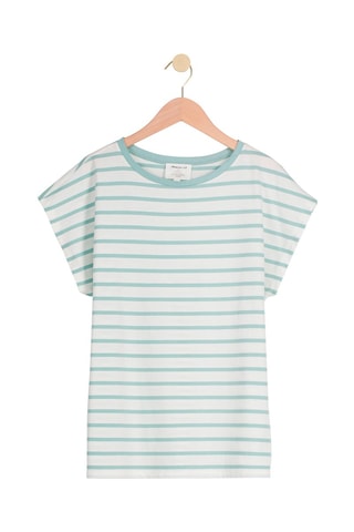 Camiseta - Blanco y azul pato