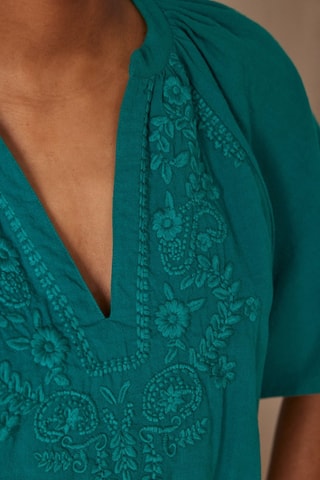 Blusa - Azul-petróleo