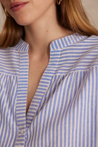 Blusa - Azul oscuro y blanco