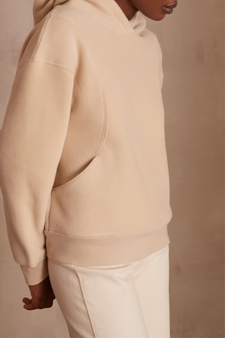 Sweat com capuz - Bege
