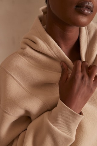 Sweat com capuz - Bege