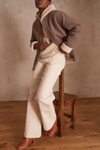 Sweat com capuz - Bege