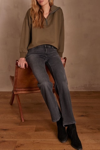 Sudadera con capucha - Caqui