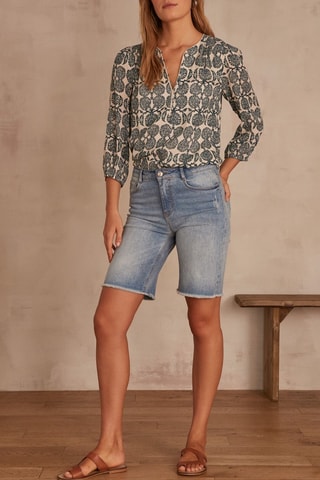 Short vaquero - Azul