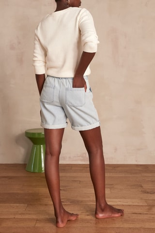 Short vaquero Sanae - Índigo