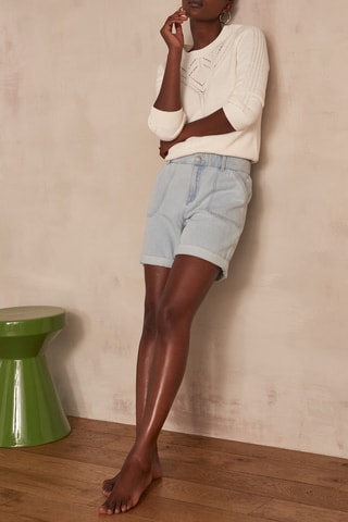 Short vaquero Sanae - Índigo