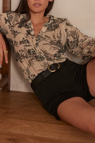 Short vaquero - Negro