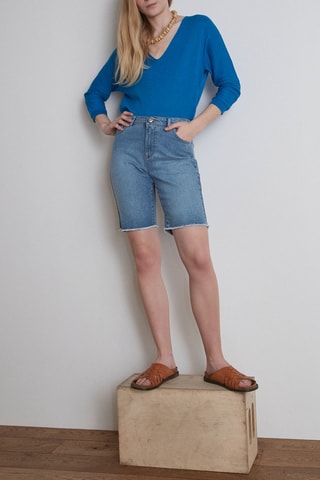 Short vaquero - Azul