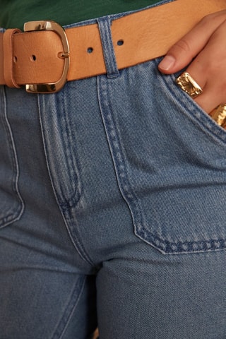 Short vaquero - Azul