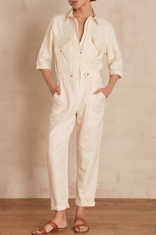 Combinaison en lin - Beige