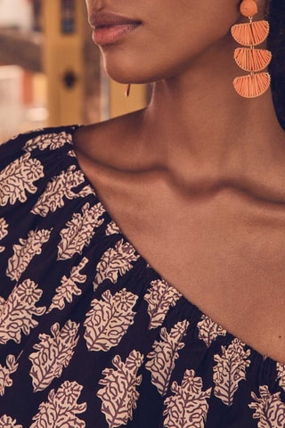 Macacão assimétrico - Preto e toupeira