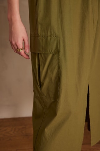 Falda recta - Verde oliva