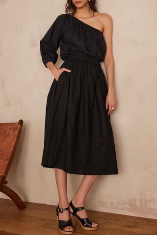 Falda evasé - Negro