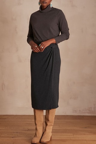 Falda cruzada - Antracita