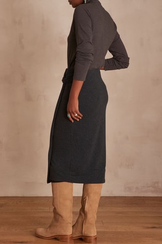 Falda cruzada - Antracita