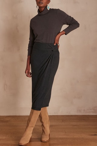 Falda cruzada - Antracita