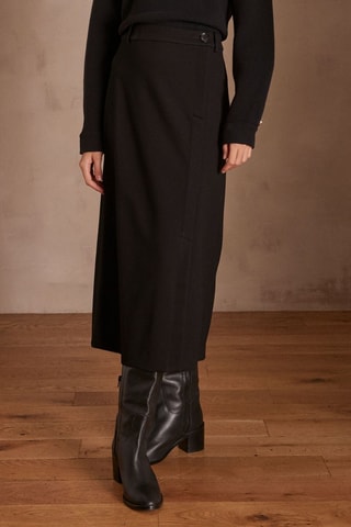 Falda recta - Negro