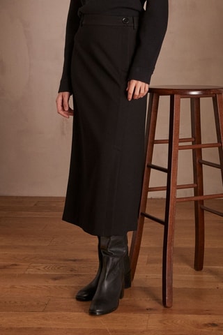 Falda recta - Negro