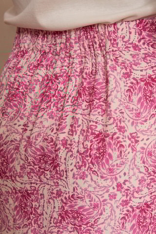 Falda cruzada de talle alto - Rosa