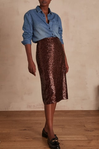 Falda cruzada - Burdeos