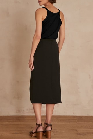 Falda recta - Negro