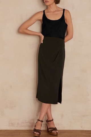 Falda recta - Negro