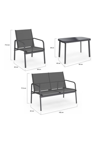 Conjunto de jardim Lorca - 4 lugares