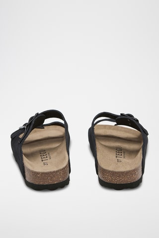 Mules em couro - Preto