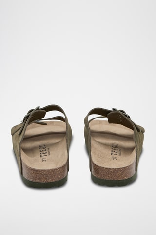 Mules em couro - Verde