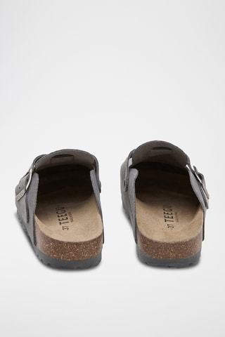 Socas em couro - Cinzento