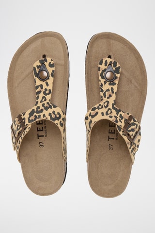 Sandálias - Bege e preto