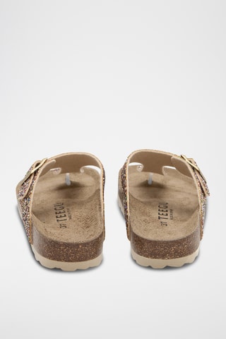 Sandálias - Dourado e rosa