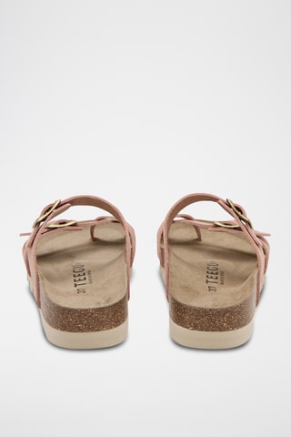 Sandálias em couro - Rosa