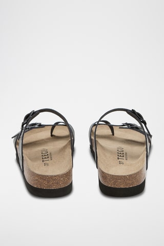 Sandales en cuir - Noir