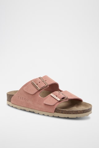 Mules em couro - Rosa