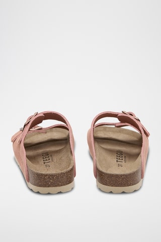 Mules em couro - Rosa