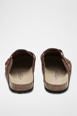 Socas em couro - Castanho