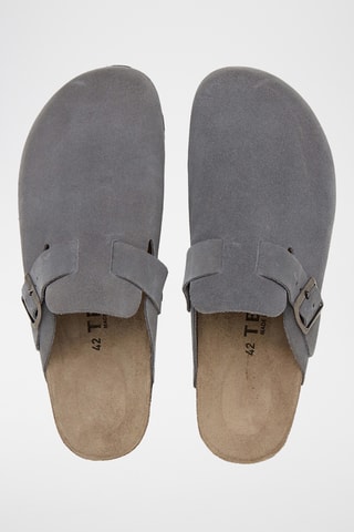 Socas em couro - Cinzento