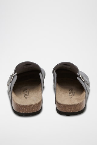 Socas em couro - Cinzento