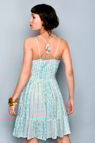 Vestido trapézio Branco - Branco