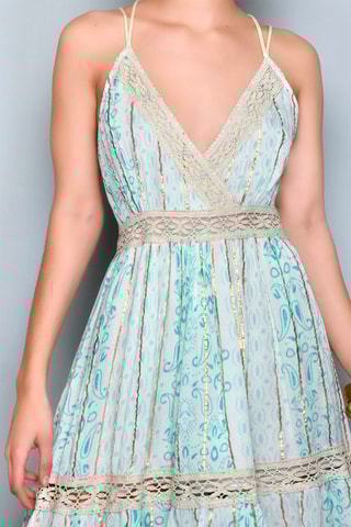 Vestido trapézio Branco - Branco