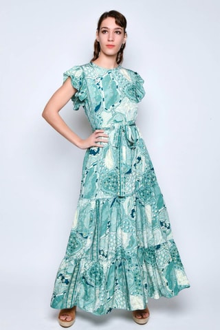 Vestido comprido - Verde - Verde