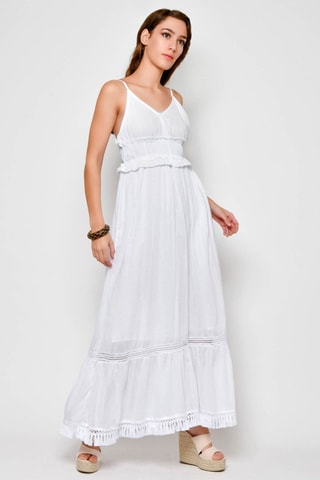 Vestido comprido Branco - Branco