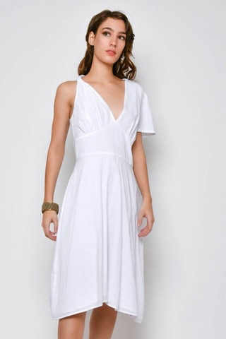 Vestido traçado Branco - Branco
