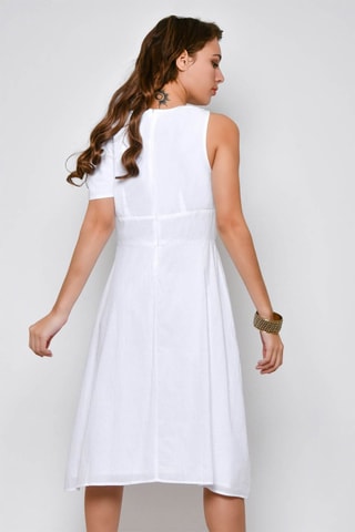Vestido traçado Branco - Branco
